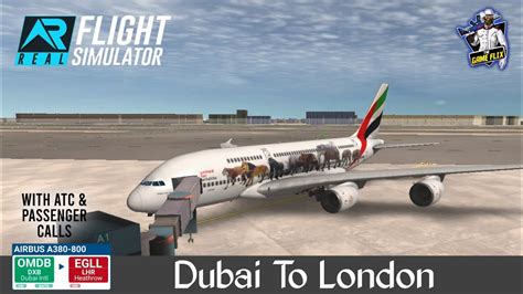 RFS Real Flight Simulator Dubai DXB To London LHR Full Flight