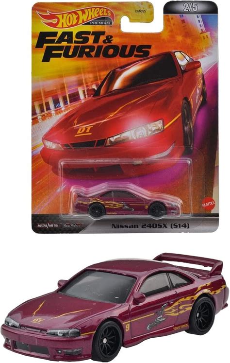 Fast And Furious Die Cast Model Car Nissan 240sx S14 Scale 1 64 Length 8 Cm Hot Wheels Hcp27