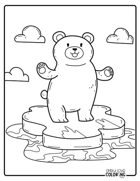 Polar Bear Coloring Pages (Free PDF Printables) - Simply Love Coloring