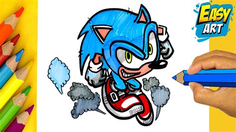 Como Dibujar A Sonic Corriendo La Pelicula How To Draw Sonic Images