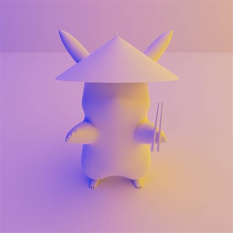 3D Chinese Pikachu Low Poly Low Poly 3D Model TurboSquid 2029604