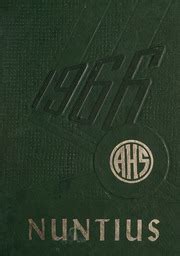 Altavista High School - Nuntius Yearbook (Altavista, VA), Class of 1966, Cover