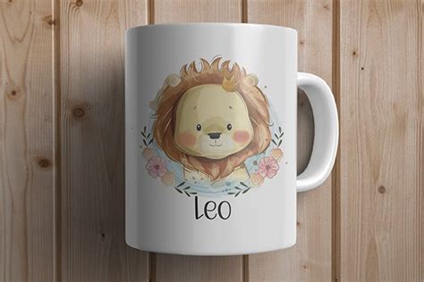 Taza Personalizada Jirafa Letras De Madera Personalizadas