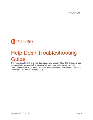 Fillable Online Help Desk Troubleshooting Fax Email Print Pdffiller