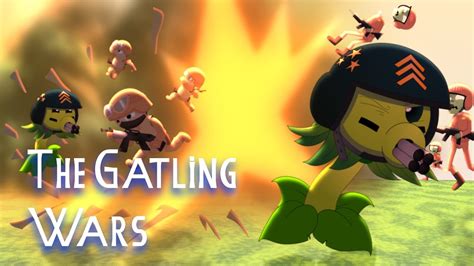 Plants Vs Zombies The Gatling Wars Mega Gatling Peas Plant Lore