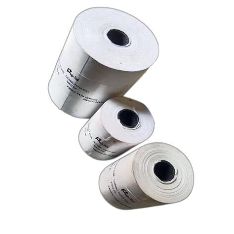 Plain White Thermal Paper Roll For Chemical Laboratory Gsm Less Than