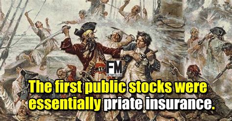 The First Public Stocks Were Issued To Reduce Risks Related To Pirates