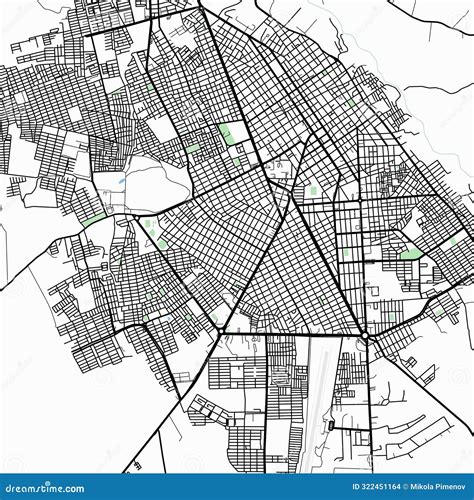 Map of Valledupar city. stock illustration. Illustration of circle ...