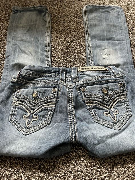 Womens Rock Revival Bootcut Jeans Size 25 Ebay