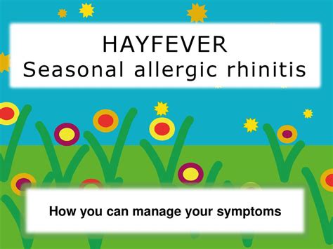 Hayfever Seasonal Allergic Rhinitis Ppt Download