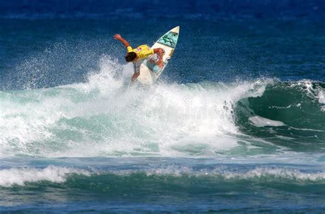 Championship Surfing Competition In Hawaii Editorial Stock Photo ...