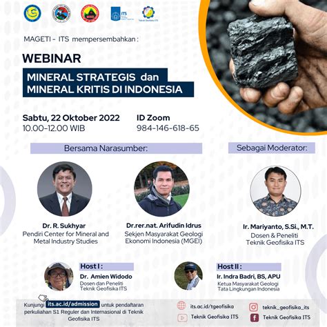 Webinar Mineral Strategis Dan Mineral Kritis Di Indonesia