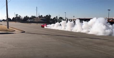 Hellcat Challenger Burnout is a Touching Tribute to a Loved One ...