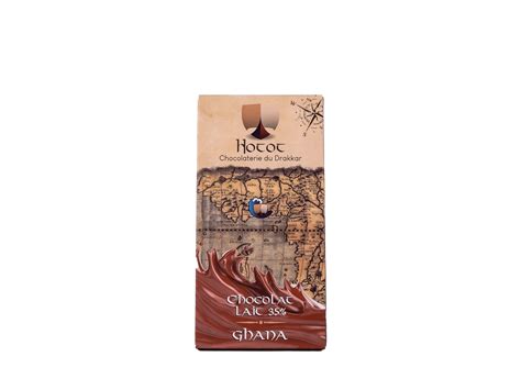 Tablette Chocolat Lait 35 Ghana Les Grains Du Drakkar