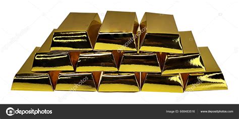 Stacked Pile Gold Bars Stock Photo Penywise