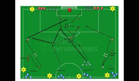 Circuito físico técnico táctico Football tactics Football training