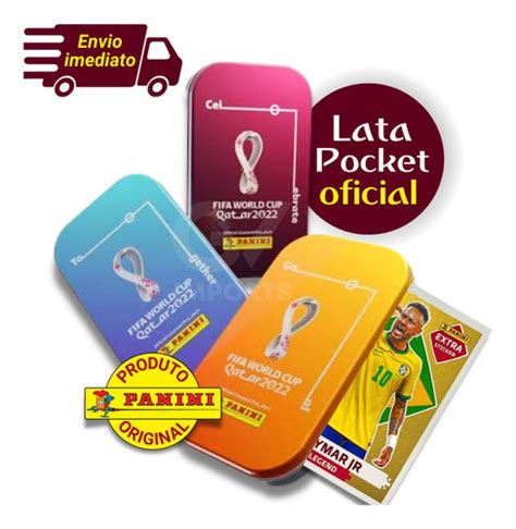 Kit Copa Qatar Album Figurinhas Lata Pocket Origina Mercadolivre