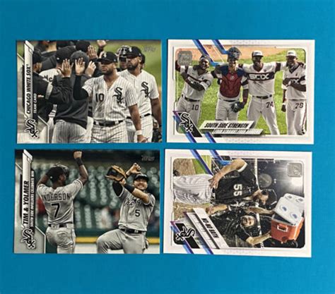 Chicago White Sox Topps Baseball Card Team Lot Ebay