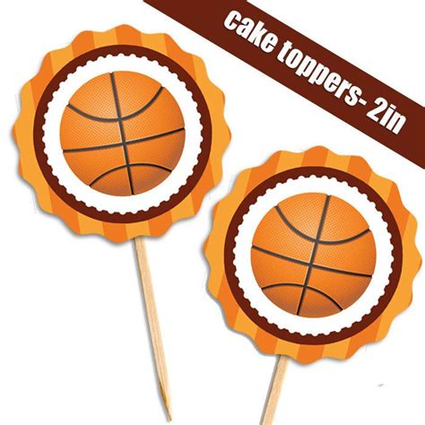 Basketball Cake Toppers