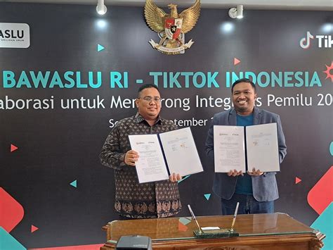 TikTok Bawaslu Kerjasama Wujudkan Pemilu 2024 Teredukasi