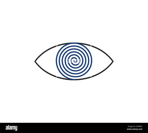 Hypnosis Eye Spiral Icon Vector Illustration Stock Vector Image And Art Alamy