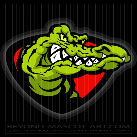 Gator Clip Art Cartoon Vector Mascot Image