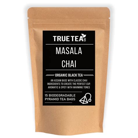 Masala Chai Organic Pyramid Tea Bags (Plastic Free) - True Tea Co.