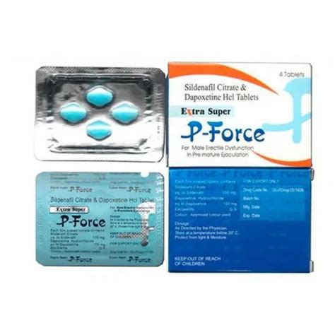 Extra Super P Force Sildenafil Dapoxetine Tablets At Rs 435 Stripe