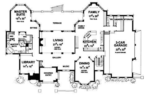 Baxter Manor European Home Plan 026d 1980 House Plans And More