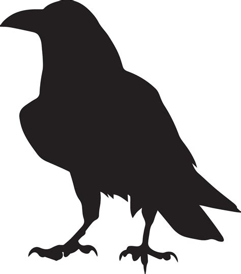 Crow vector silhouette illustration black color 27542620 Vector Art at ...