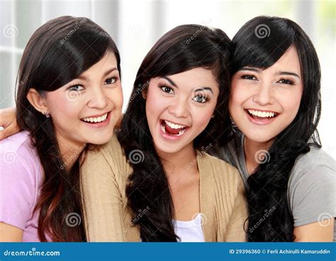 Beautiful Girl Friend Smiling Stock Photo - Image of friendly ...