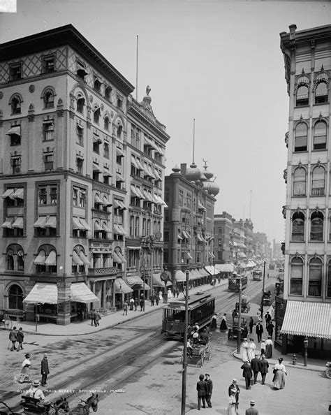 Main Street,Springfield, Massachusetts, ca.1908 | Springfield ...