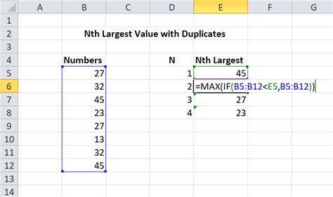 Excel Find Largest Value In Range With Criteria Printable Templates Free