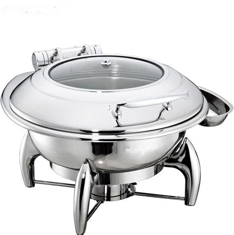 Stainless Steel Food Warmer Chafing Dish Buffet Set Silvery Buffet