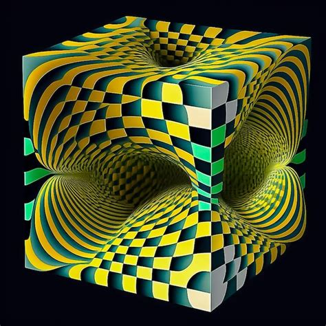 Premium Ai Image Trendy D Background In Op Art Style Optical