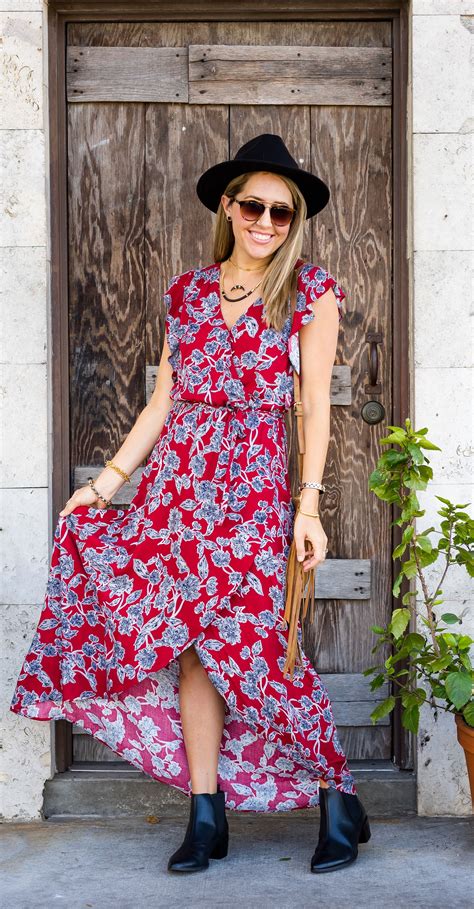 Floral Maxi Dress Black Ankle Boots From Stitch Fix Ad I Never