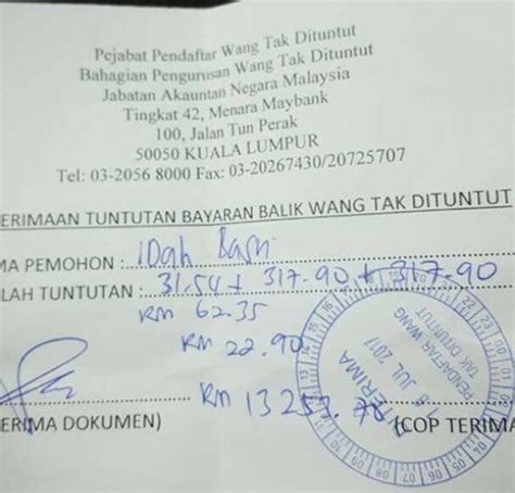 Cara Tuntut Wang Guna Egumis Tak Sangka Banyak Duit Dalam Bank Cuba