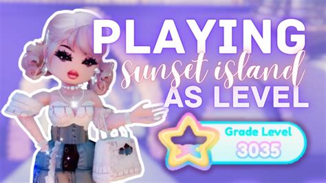 Playing Sunset Island As Level 3000 Royale High Roblox Youtube