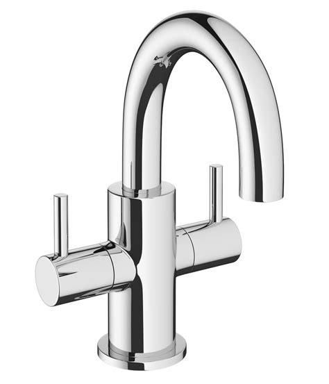 Crosswater MPRO Chrome Twin Lever Monobloc Basin Mixer Tap