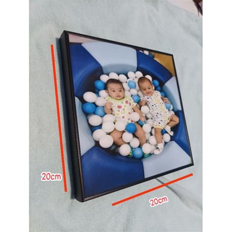 Jual Cetak Foto Bingkai Frame Blok Ukuran 20x20cm Shopee Indonesia