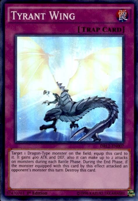 Yugioh Dragons Of Legend 2 Single Card Super Rare Tyrant Wing Drl2