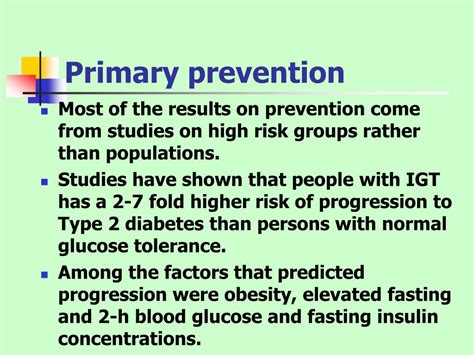 Ppt Strategies For Prevention Of Type 2 Diabetes Powerpoint