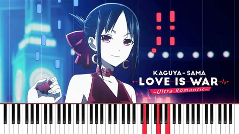 Heart Notes Kaguya Sama Ed Piano Cover Sheet Music K Youtube