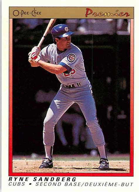 Ryne Sandberg 1991 O Pee Chee Series Mint Card 103 Minted Card Ryne