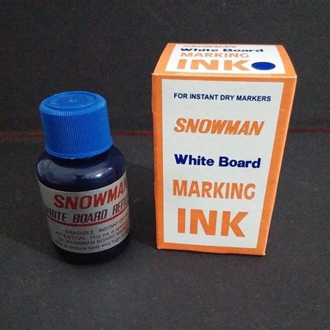 Jual Refill Tinta Spidol Whiteboard Snowman Bg Warna Biru Shopee