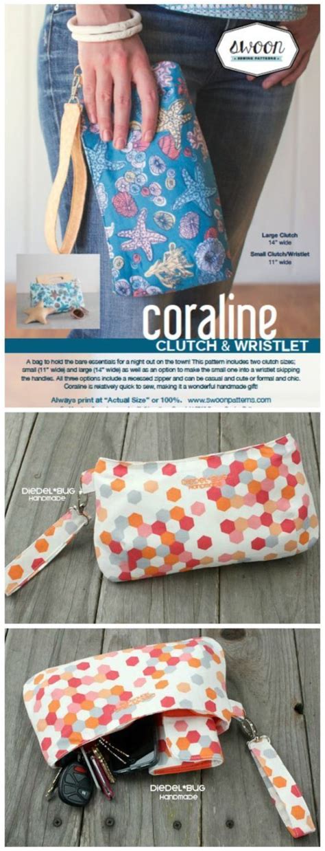 Full Video Tutorial On How To Sew The Coraline Clutch Bag This Has A