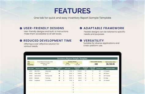 Inventory Report Sample Template in Excel, Google Sheets - Download ...