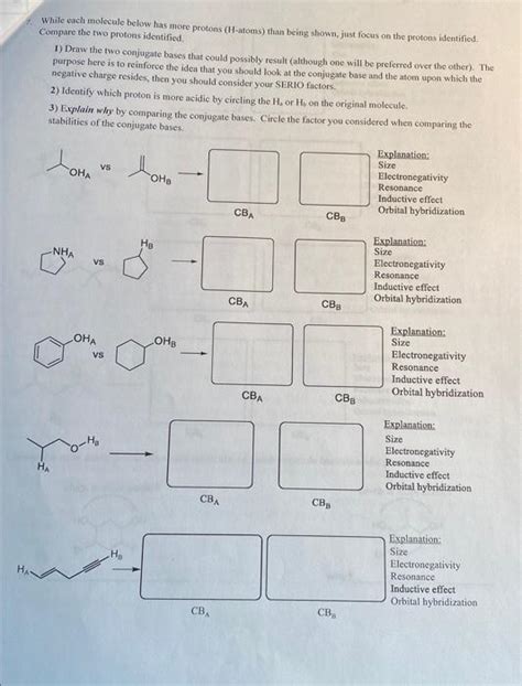 Solved 7 While Each Molecule Below Has More Protons Chegg