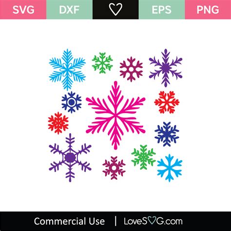 Snowflakes Svg Cut File