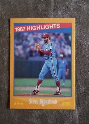 1988 SCORE 656 STEVE BEDROSIAN Philadelphia Phillies EBay